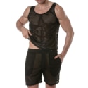 TOF Paris Short Long See Through Mesh Noir