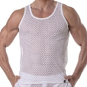 TOF Paris See Through Mesh Tank Top - White