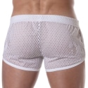 TOF Paris Mini Short See Through Mesh Blanc