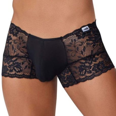 CandyMan Lace Trunks - Black