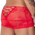 CandyMan Boxer en Dentelle à Lacets Rouge