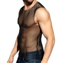 ES Collection Beachy Net Tank Top - Black