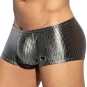 ES Collection Art Deco Metallic Trunks - Silver