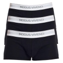 Modus Vivendi Lot de 3 Boxers Staple Coton Noirs