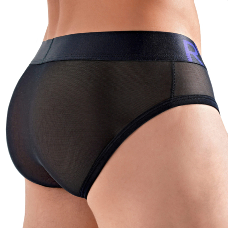 Rounderbum Rainbow Package Briefs - Black