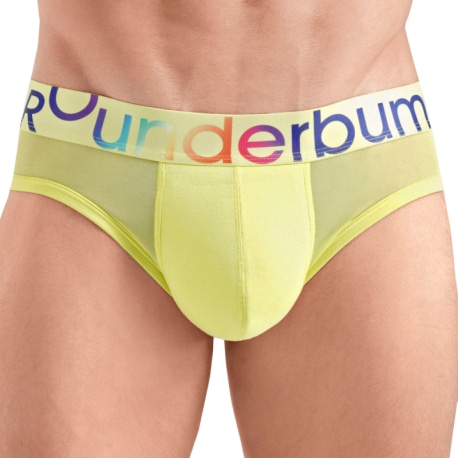 Rounderbum Rainbow Package Briefs - Yellow