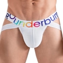 Rounderbum Jock Strap Lift Rainbow Blanc