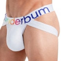 Rounderbum Jock Strap Lift Rainbow Blanc