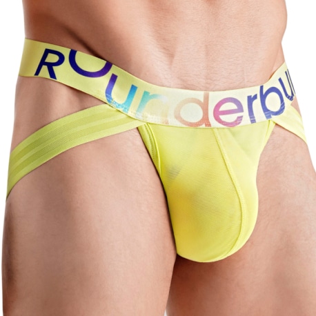 Rounderbum Jock Strap Lift Rainbow Jaune