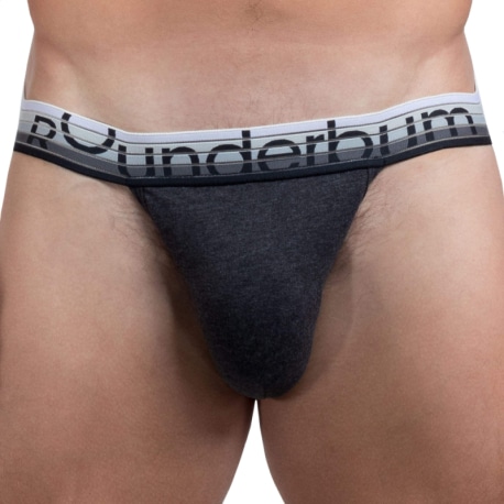 Rounderbum Cotton Jockstrap - Grey