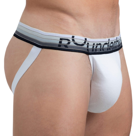 Rounderbum Cotton Jockstrap - White