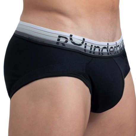 Rounderbum Lift Cotton Briefs - Black