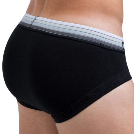 Rounderbum Lift Cotton Briefs - Black