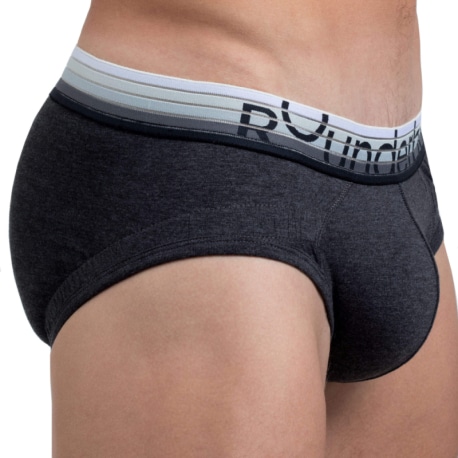 Rounderbum Lift Cotton Briefs - Grey