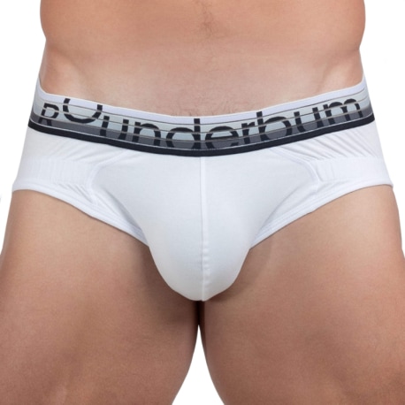 Rounderbum Lift Cotton Briefs - White