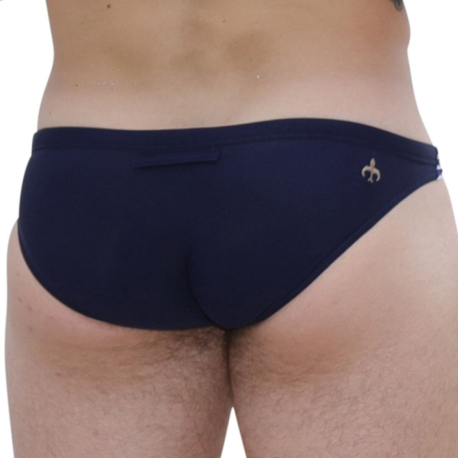 Marcuse Obelisk Swim Briefs - Navy Stripe