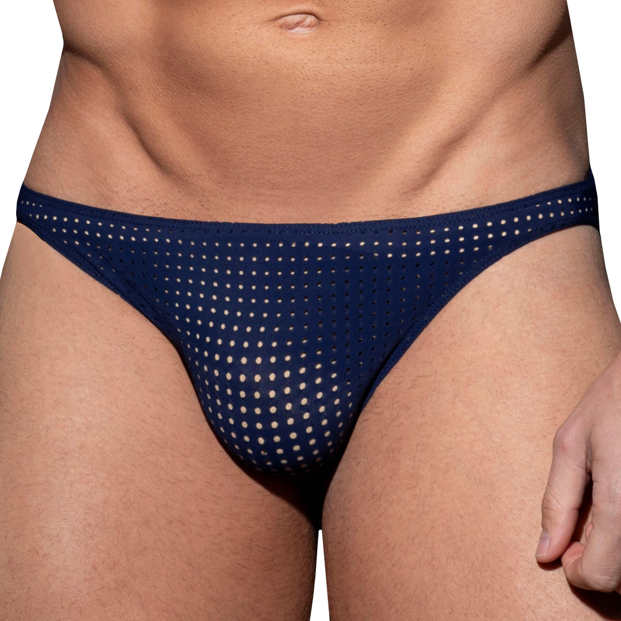 AD Fetish Excite Thong – Navy L