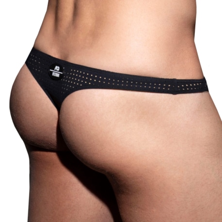 AD Fetish Excite Thong - Black