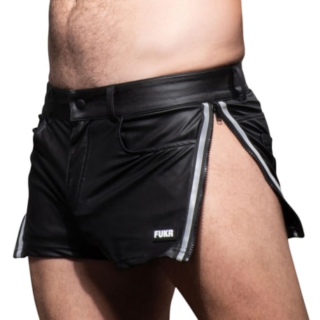 Andrew Christian FUKR Zip Shorts - Black