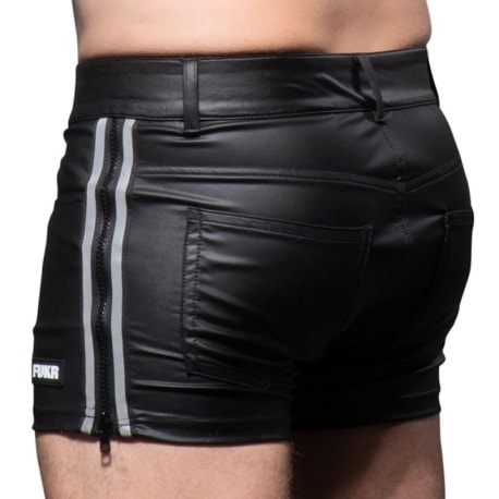 Andrew Christian FUKR Zip Shorts - Black