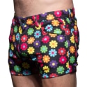 Andrew Christian Flower Power Skinny Stretch Jean Shorts