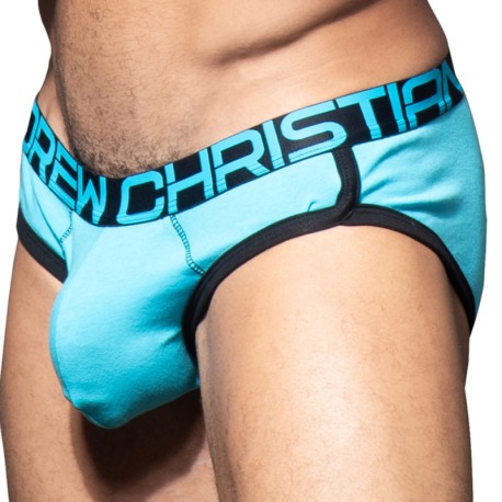Andrew Christian CoolFlex Modal Briefs with Show-It - Turquoise