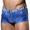 Andrew Christian Boxer Pocket Western Indigo