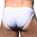 Andrew Christian Slip Buckle Platinum Blanc