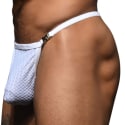 Andrew Christian String Buckle Platinum Blanc