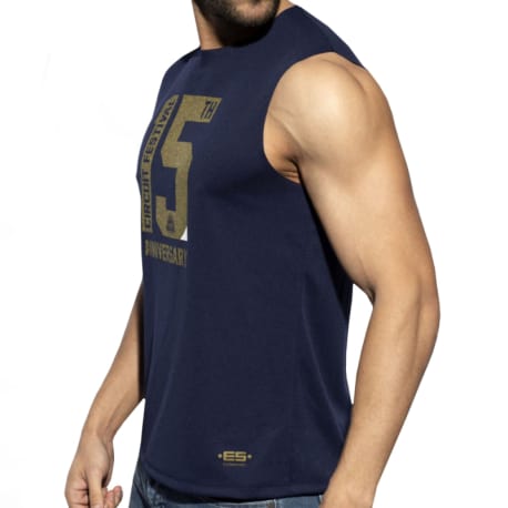 ES Collection Circuit Festival Tank Top - Navy