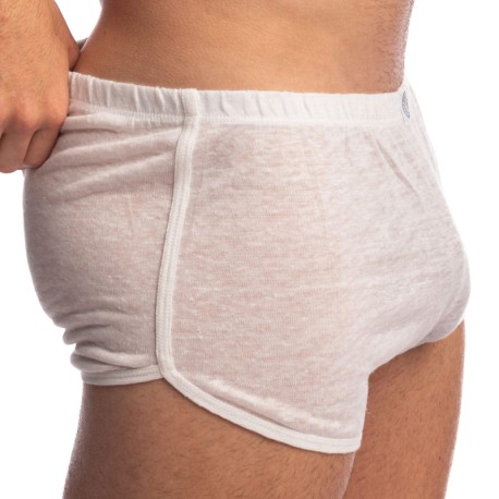 L'Homme invisible Short Freedom Nieuport Lin Blanc