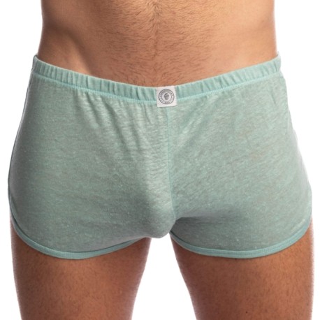 L'Homme invisible Short Freedom Nieuport Lin Bleu Turquoise
