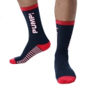 Pump! Big League Crew Socks - Black - Red