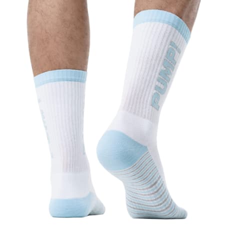 Pump! Chaussettes Sport Frost - Blanc - Bleu Ciel