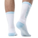 Pump! Frost Crew Socks - White - Sky Blue