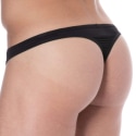 SKU Microfiber Thong - Black