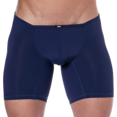 SKU Microfiber Long Boxer Briefs - Navy