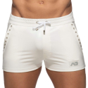 AD Fetish Rub Tape Sports Shorts - White