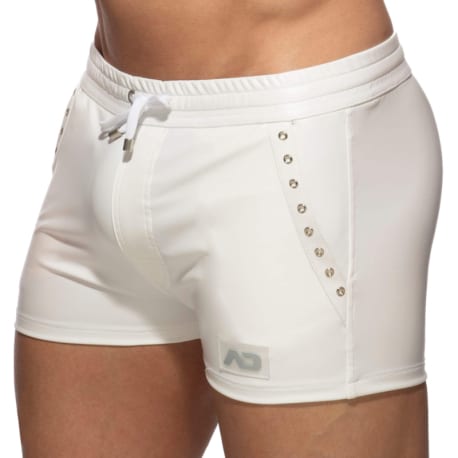 AD Fetish Rub Tape Sports Shorts - White