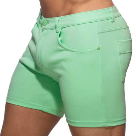 Addicted Svelte Cotton Shorts - Green