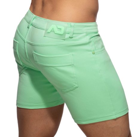 Addicted Svelte Cotton Shorts - Green