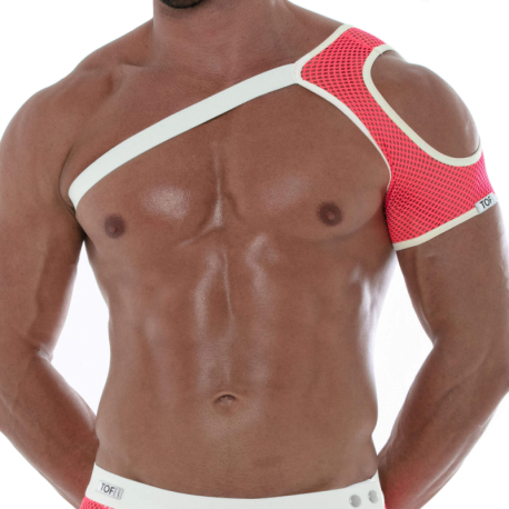 TOF Paris Neon Mesh Shoulder Harness - Neon Pink