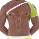 TOF Paris Harnais d'Epaule Neon Mesh Jaune Fluo