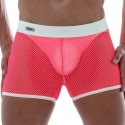 TOF Paris Short Neon Mesh Rose Fluo