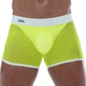 TOF Paris Neon Mesh Shorts - Neon Yellow