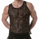 TOF Paris Lace Tank Top - Black