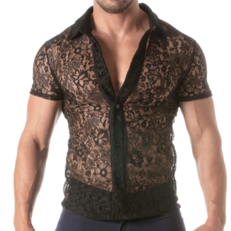 TOF Paris Lace Shirt - Black