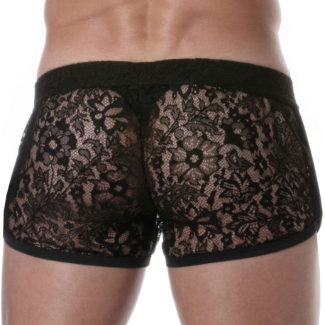 TOF Paris Short Rétro en Dentelle Noir