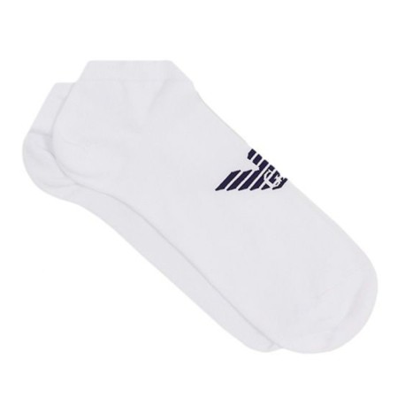 Emporio Armani Casual Cotton Invisible Socks - White