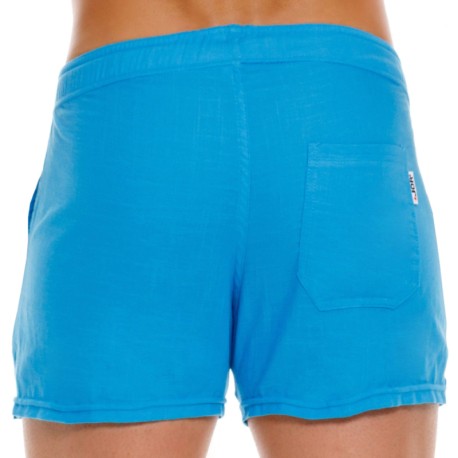 JOR Qatar Linen Shorts - Blue